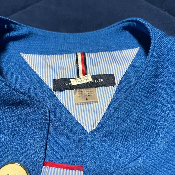 Tommy Hilfiger Women's Open Front Button Detail Blazer - Picture 8 of 10
